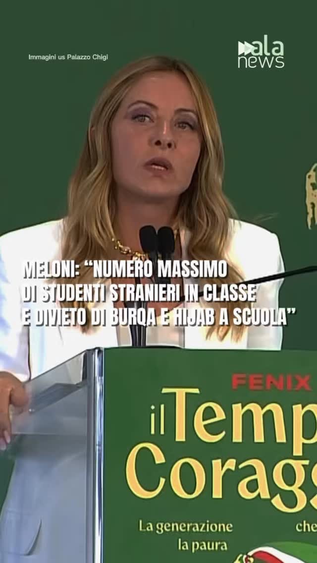 Giorgia Meloni annuncia dal palco di Fenix un nuovo provvedimento sulla scuola,…