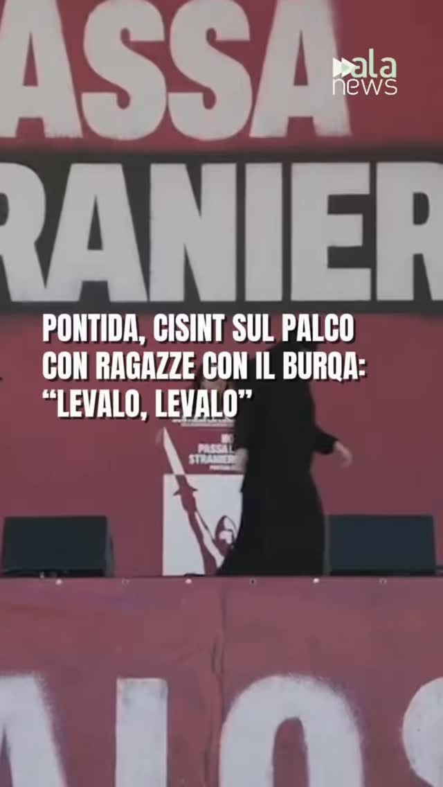 A Pontida, l’eurodeputata della Lega Anna Maria Cisint è salita sul palco insie…