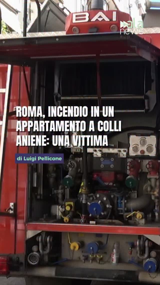 Paura a Roma per un incendio divampato questa mattina in un appartamento all’ot…