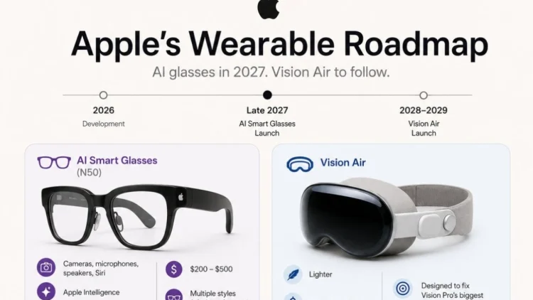 Apple Smart Glasses road map