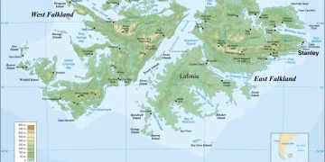 Falkland Islands topographic map-en