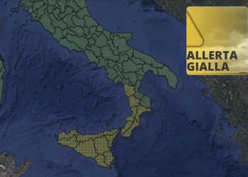 La Protezione Civile dispone l'allerta gialla in Calabria e Sicilia