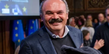 Oscar Farinetti al Festival Internazionale del Giornalismo di Perugia.