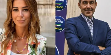 Marianna Siracusano e Roberto Vannacci sorridono in due ritratti affiancati