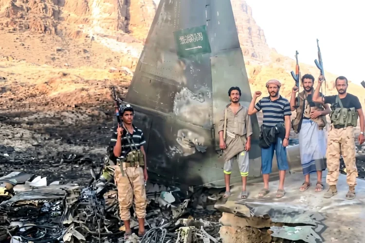 The Houthis shot down a Saudi F-15