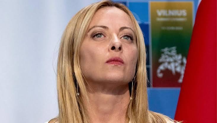 Primo piano di Giorgia Meloni