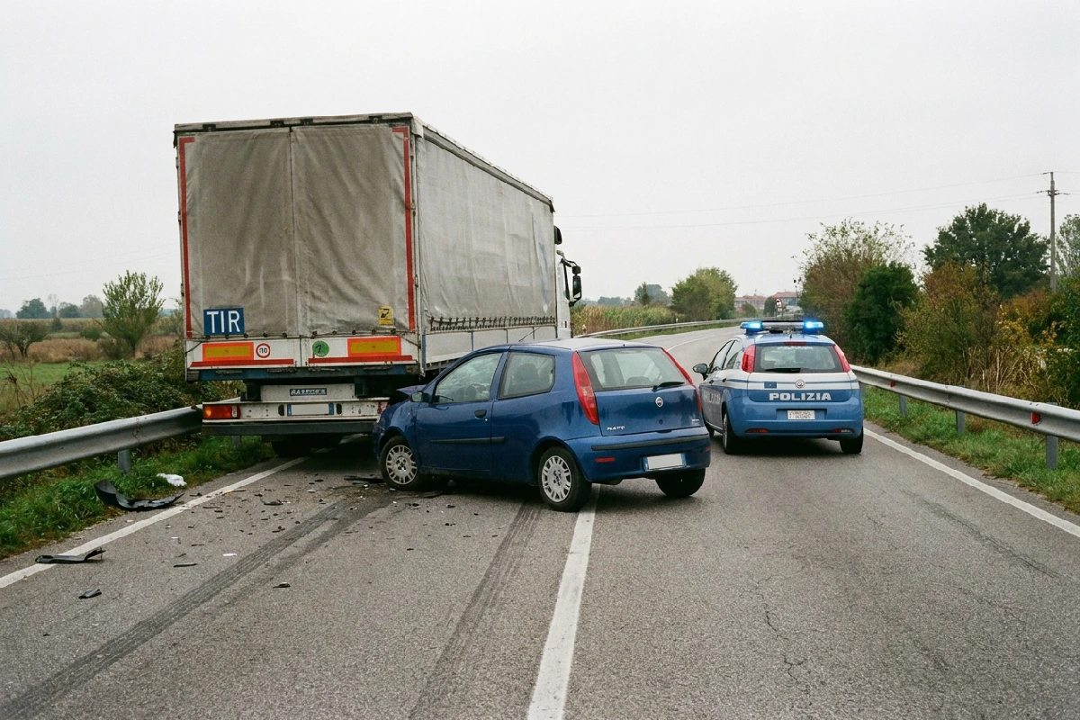Auto contro tir, quattro morti nell’Agrigentino: stavano andando a lavoro nei campi