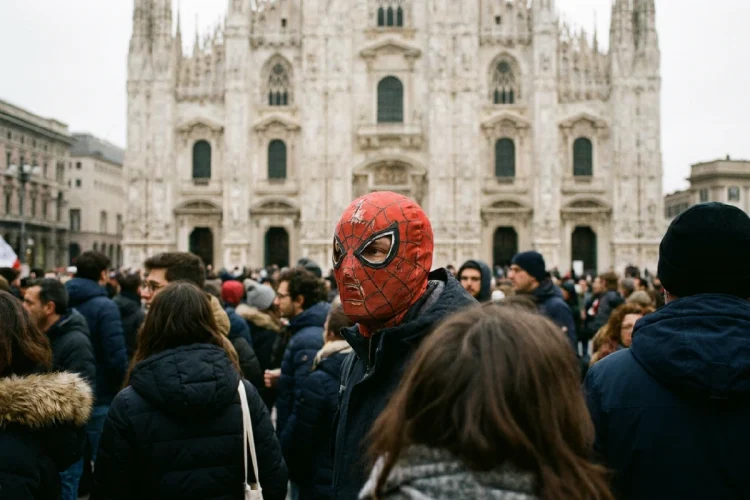 La maschera di Spider Man, la bandiera dell’Albania e One Piece: da Parigi a Milano, i simboli nelle proteste della Gen Z