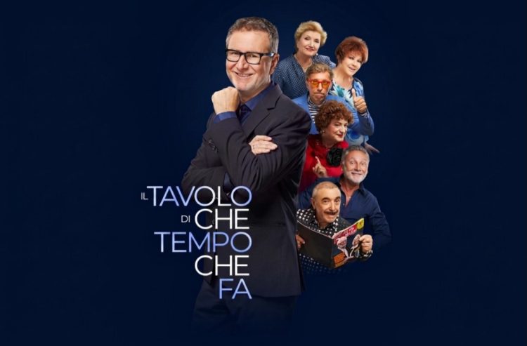 Primo piano protagonisti tavolo Che Tempo che Fa