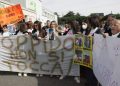 Una manifestazione di solidarietà nei confronti di Guido Oppido