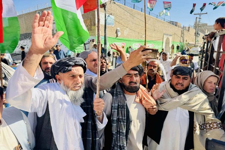 Una protesta in Pakistan