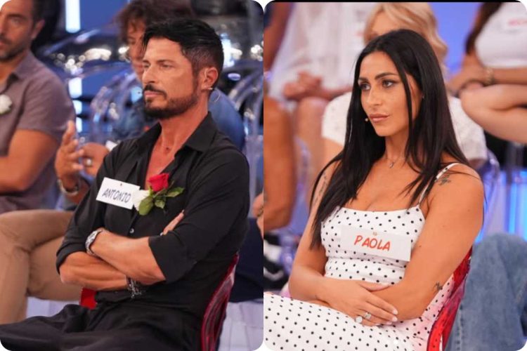 Antonio e Paola nello studio d Uomini e Donne