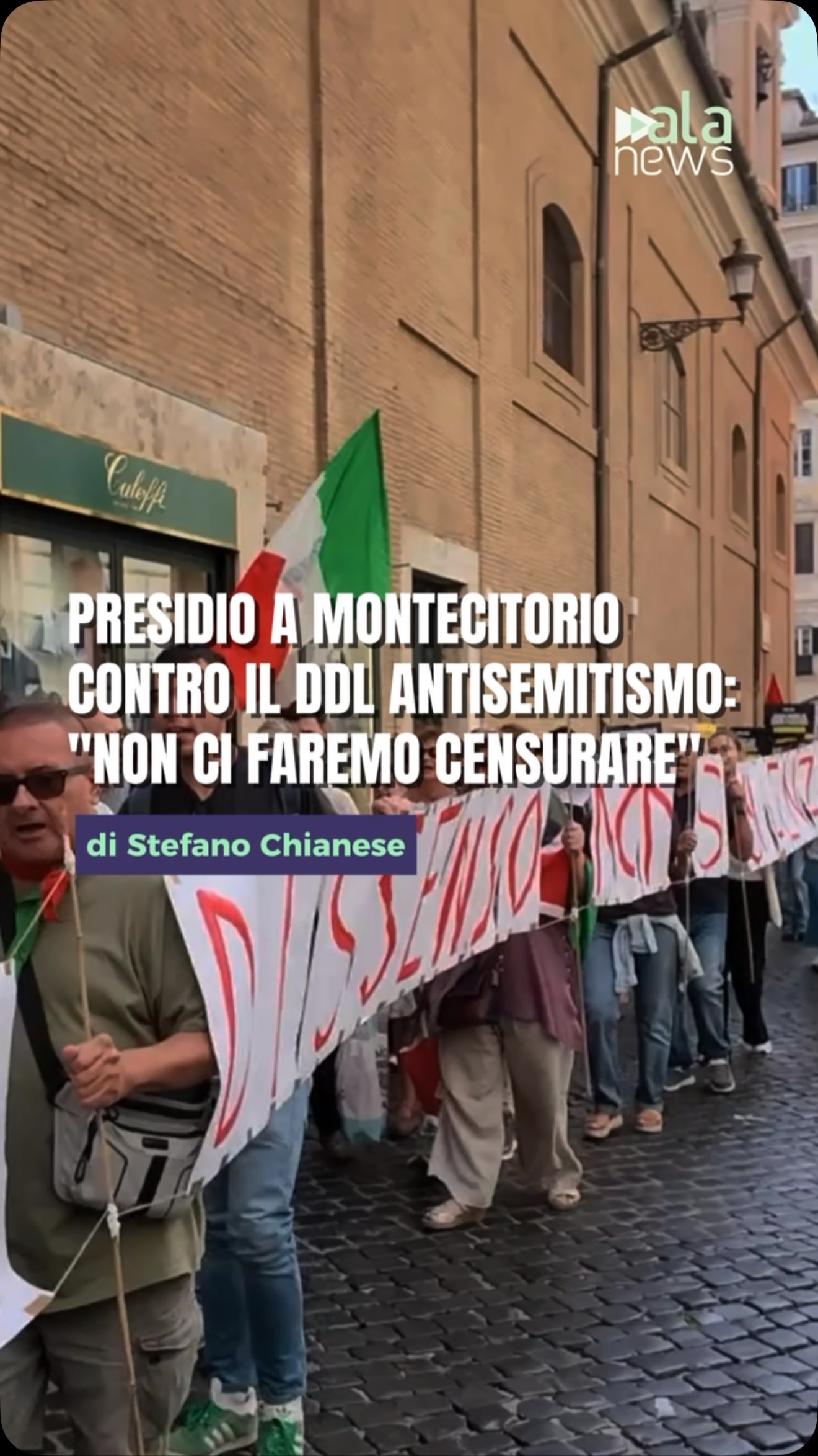Presidio davanti a Montecitorio mentre alla Camera prende il via la discussione…