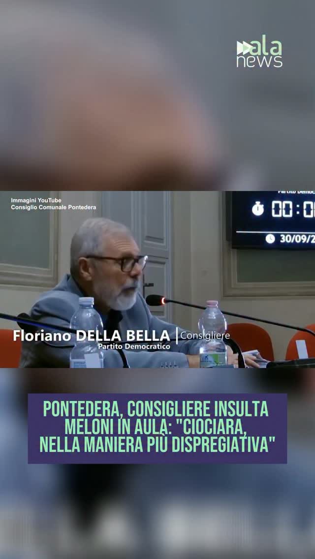 Polemiche a Pontedera, in provincia di Pisa, dopo le parole pronunciate dal con…