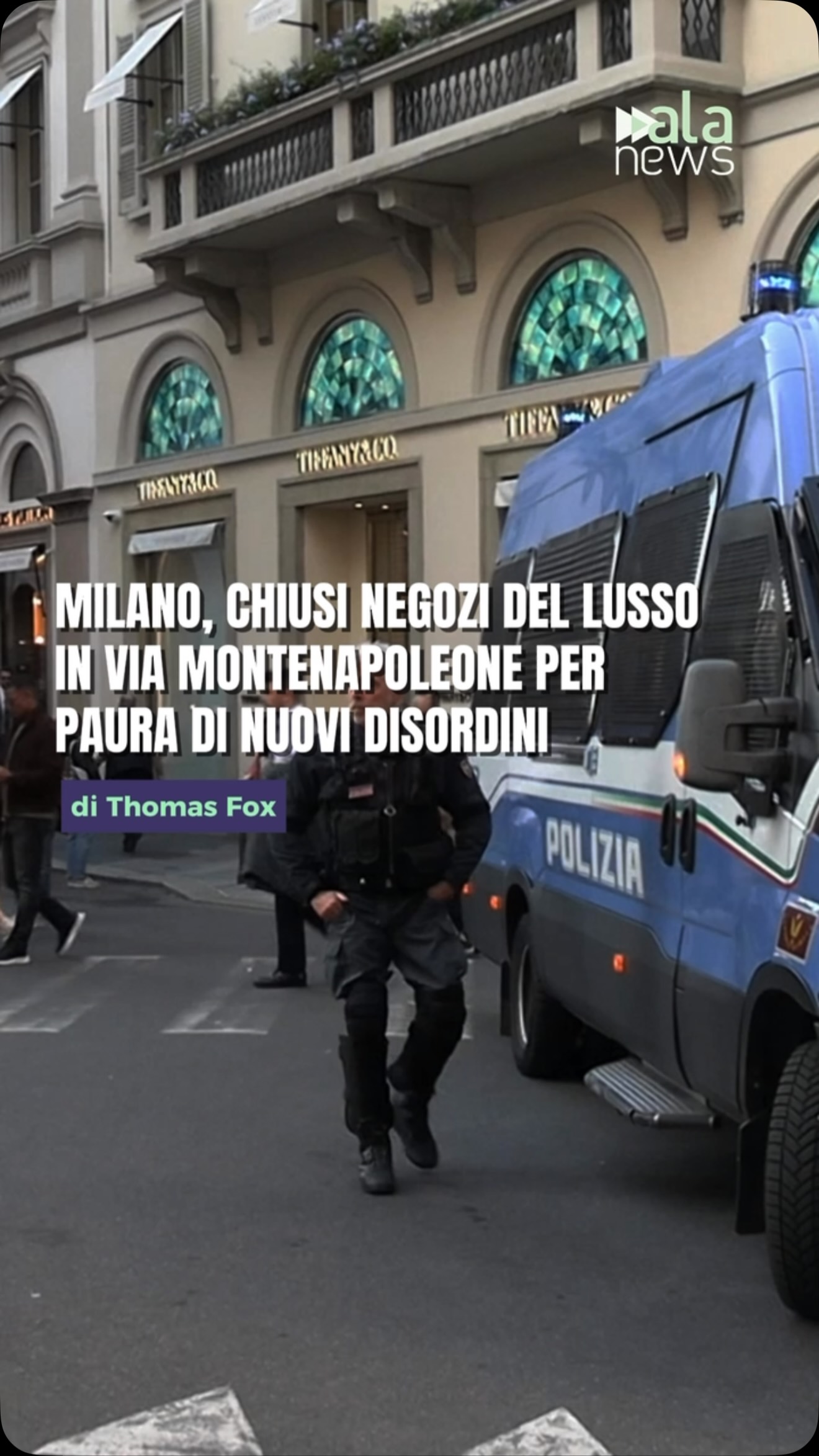 A Milano numerose boutique del lusso di via Montenapoleone hanno deciso di chiu…