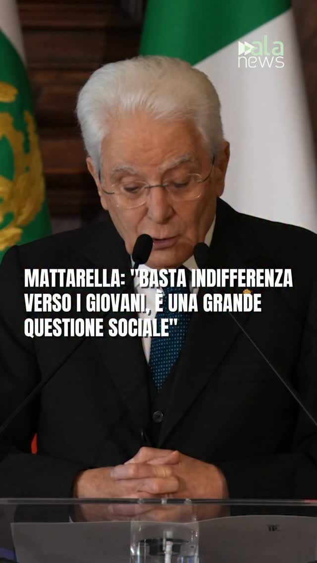 Sergio Mattarella ha invitato la società e le istituzioni a non guardare ai gio…