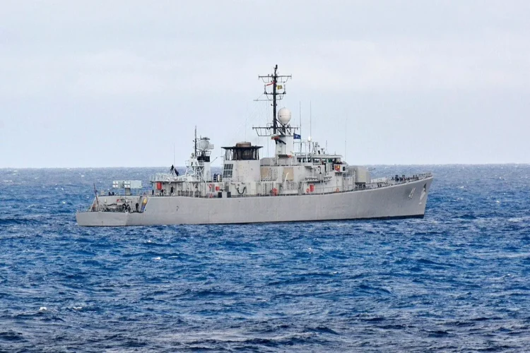 Una delle due navi della Bulgaria colpite