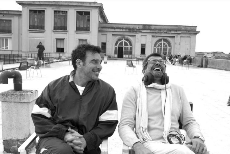 Edoardo Leo e Marco Bonini sul set di Se ami qualcuno dillo