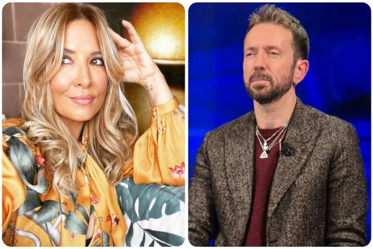 Primo piano di Selvaggia Lucarelli e Scanzi