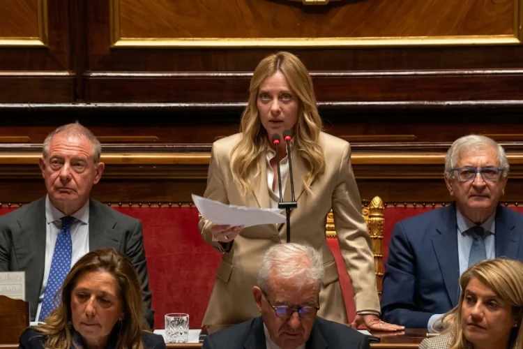 Giorgia Meloni riferisce al Senato
