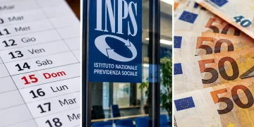 In foto un calendario, logo inps e soldi